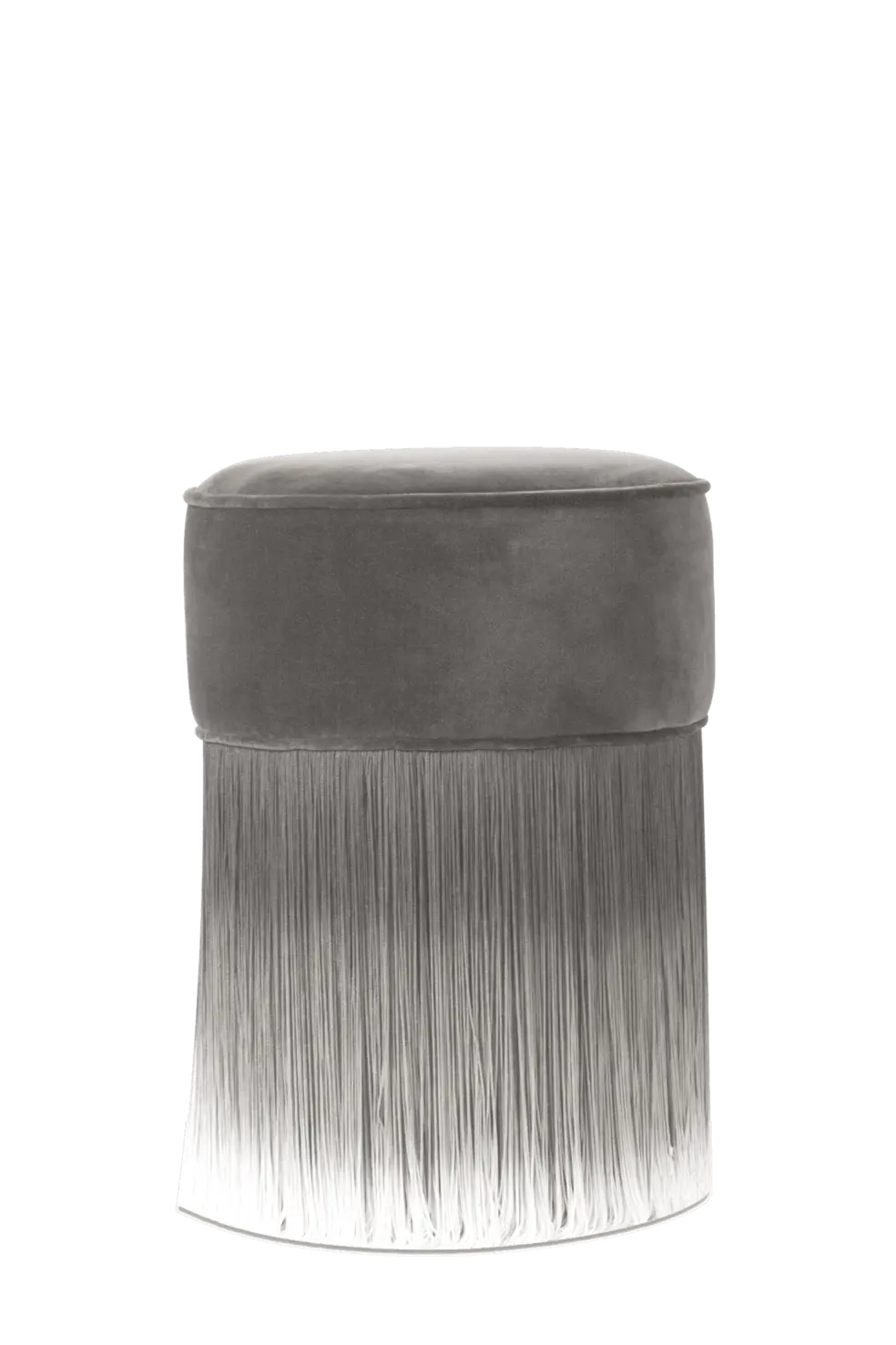 Amami Pouf 30 Light Grey front view